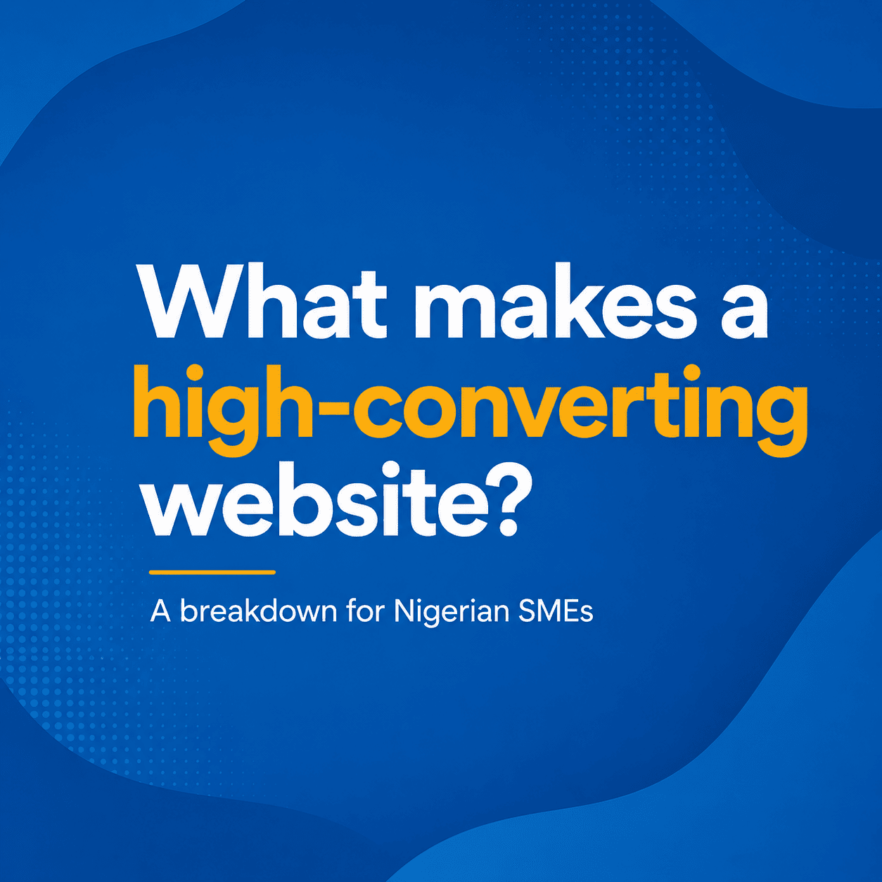high-converting website